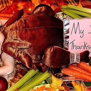 0 - 3 month infant turkey suit